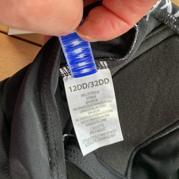 Bathing suit with floating bra . DD cup ( fits more like D) NWT! - Picture 4 of 5